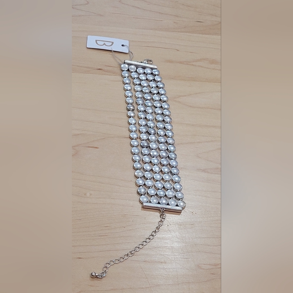 Bancroft Silver Tone Multi-strand Bracelet